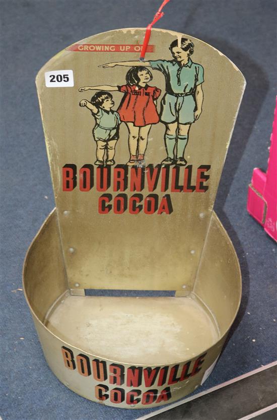 A wall mounting Growing up on Bournville Cocoa advertising bowl